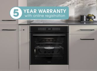 5 year warranty with online registration