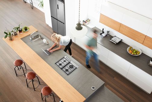 Fridge and Cooktop